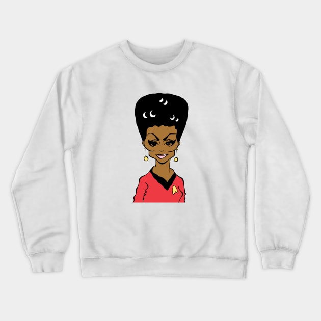 UHURA FAN ART!! Crewneck Sweatshirt by cartoonistguy